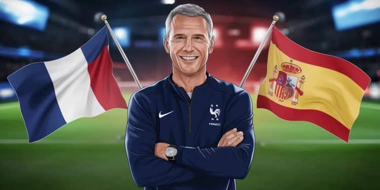 Didier Deschamps confiant avant Espagne-France - Viral Mag Le sélectionneur des Bleus évoque la forme de Mbappé répond aux critiques sur le jeu et justifie le choix de Giroud sur le banc Viral Mag