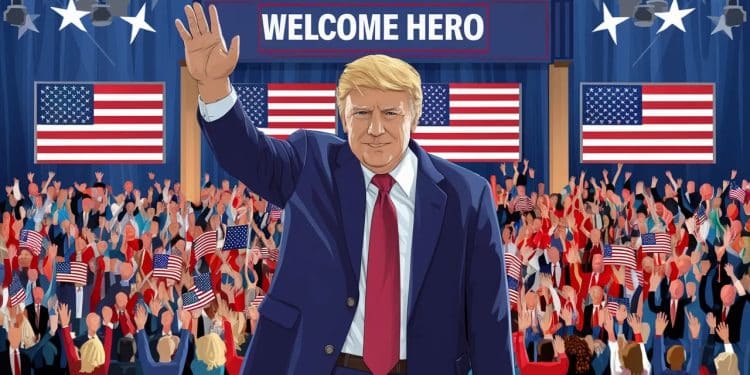 Malgré la tentative dassassinat Donald Trump a été accueilli en héros par les républicains réunis en convention à Milwaukee Découvrez les coulisses de cet événement marquant   Viral Mag