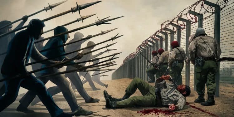 Drame à la frontière polonaise : un jeune garde tué par des migrants armés - Viral Mag Un garde frontière polonais de 21 ans a tragiquement perdu la vie dans une attaque lancée par des migrants munis de lances artisanales Dautres gardes ont été blessés Viral Mag