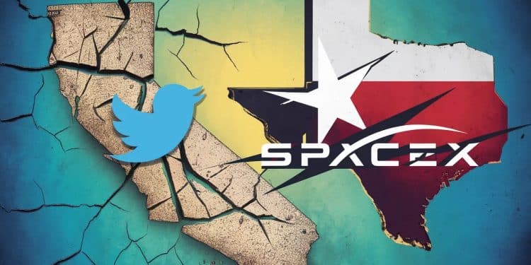 Elon Musk Déplace Twitter (X) et SpaceX au Texas - Viral Mag Elon Musk annonce le déménagement des sièges de Twitter X et SpaceX de la Californie au Texas citant les lois controversées et les gangs violents de toxicomanes Viral Mag