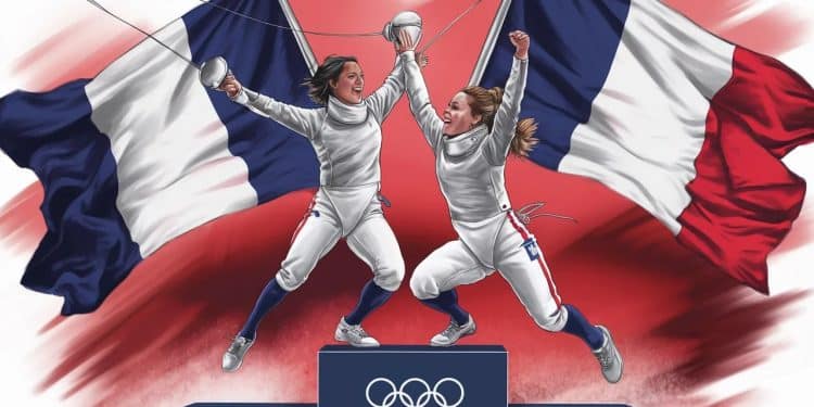 Un jour mémorable pour lescrime française aux Jeux Olympiques de Paris 2024  Découvrez les coulisses de la finale 100 tricolore du sabre dames   Viral Mag