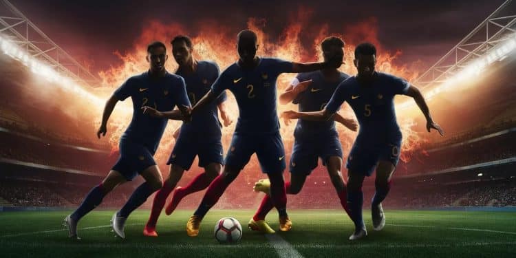 Euro 2024 : Deschamps surprend avec une composition offensive inédite - Viral Mag Didier Deschamps innove tactiquement pour France Belgique avec un 4 3 3 surprenant Griezmann à droite Mbappé à gauche Thuram en pointe Viral Mag