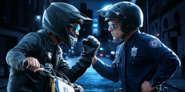 Grenoble : Un policier violemment agressé lors d’un rodéo en moto - Viral Mag Un policier a été frappé au visage et a eu des dents cassées lors dune intervention pour stopper un rodéo urbain à Grenoble Le suspect a été arrêté Viral Mag