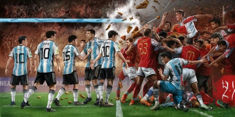 Incidents et confusion au premier match olympique Argentine-Maroc - Viral Mag Envahissement de terrain projectiles lancés interruption Le premier match de foot masculin des JO Paris 2024 entre lArgentine et le Maroc a été émaillé par plusieurs incidents avant une fin très confuse Viral Mag
