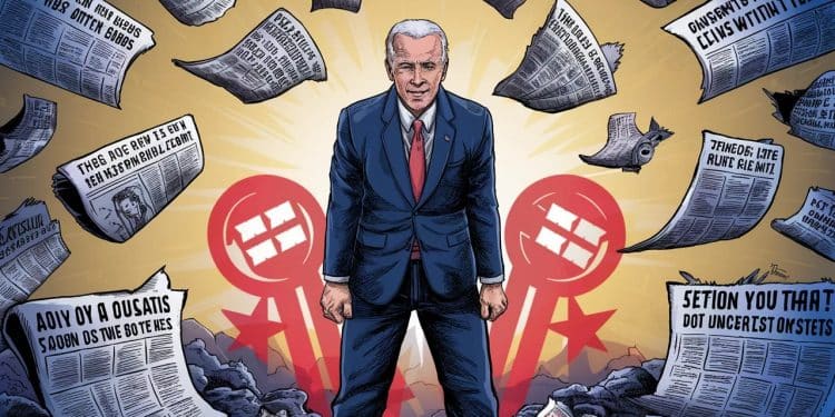 Joe Biden s’accroche malgré les appels à se retirer - Viral Mag Malgré les critiques sur sa prestation lors du débat face à Trump le président Biden refuse de renoncer à sa candidature avec le soutien du parti démocrate Viral Mag