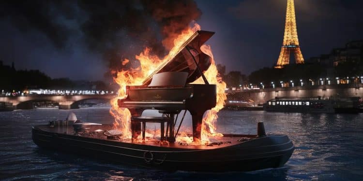 Juliette Armanet enflamme la Seine aux JO Paris 2024 - Viral Mag La pianiste Juliette Armanet a livré une performance époustouflante sur la Seine lors de la cérémonie douverture des JO de Paris 2024 Viral Mag