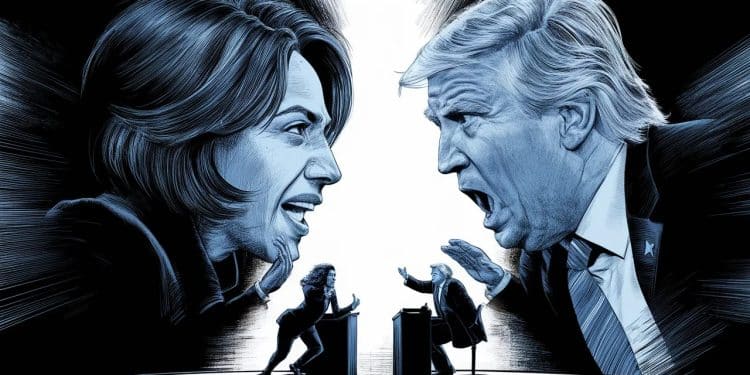 Kamala Harris et Donald Trump : Les Enjeux d’un Débat Présidentiel - Viral Mag Kamala Harris se dit prête à affronter Donald Trump dans un débat présidentiel mais lancien président juge lidée prématurée Découvrez les dessous de cette joute verbale à venir   Viral Mag