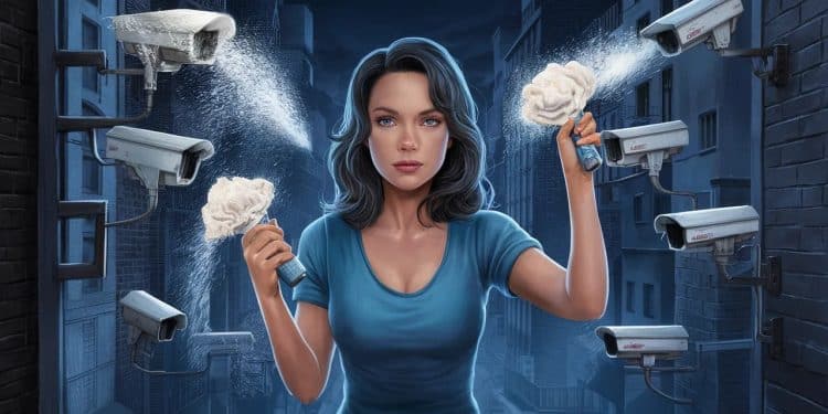 La Crème Chantilly, Arme Insolite pour Aveugler les Caméras - Viral Mag À Antibes une femme recouvre de crème chantilly les caméras de surveillance de la ville Malgré son arrestation laffaire prend une tournure inattendue Viral Mag