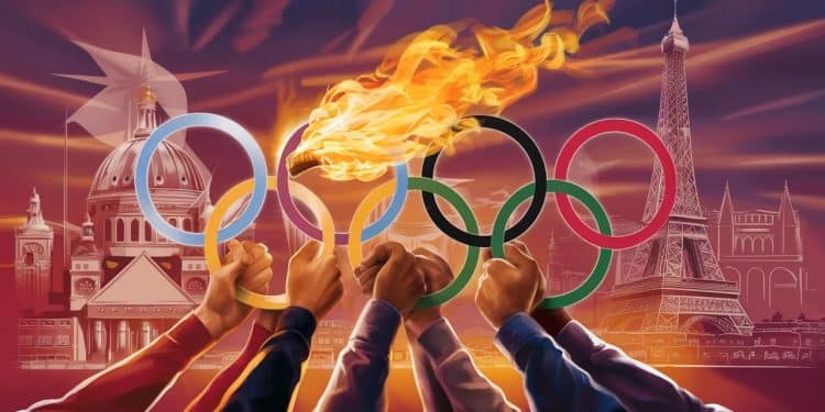 La flamme olympique fait escale à Paris avant les JO - Viral Mag En tournée avant les Jeux la flamme olympique sest arrêtée à Paris le 14 juillet pour un relais symbolique impliquant des personnalités Viral Mag
