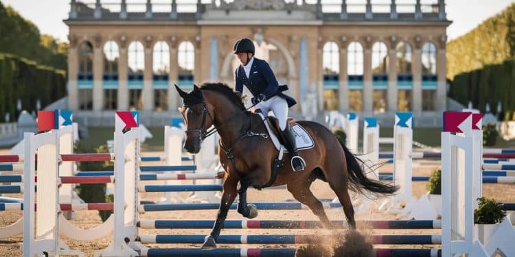 La France brille en équitation aux JO Paris 2024 - Viral Mag Léquipe de France de concours complet excelle aux JO Paris 2024 Après une superbe épreuve de cross elle se rapproche de lor olympique Viral Mag