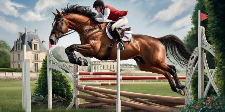 La France Décroche l’Argent en Équitation Après le Cross des JO - Viral Mag Exploit de léquipe de France de concours complet aux Jeux Olympiques de Paris 2024  les cavaliers tricolores se hissent à la 2e place après lépreuve de cross country au château de Versailles   Viral Mag