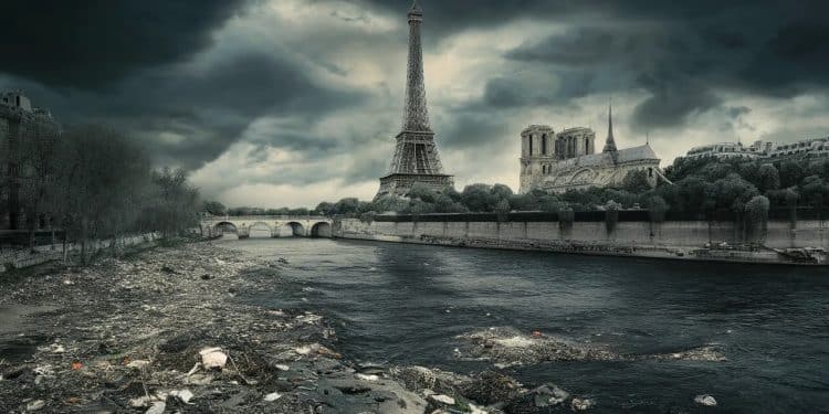 La Seine polluée perturbe les préparatifs des JO de Paris 2024 - Viral Mag La pluie a souillé les eaux de la Seine obligeant les organisateurs à annuler un entraînement de triathlon en vue des JO de Paris 2024 Malgré cela ils restent confiants pour la tenue des épreuves Viral Mag