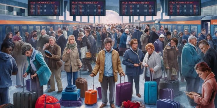 Des milliers de voyageurs livrés à eux mêmes dans les gares après un acte de sabotage dampleur inédite paralysant le trafic ferroviaire   Viral Mag