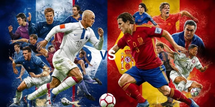 Revivez en images les confrontations mémorables entre lEspagne et la France des exploits de Zidane et Platini aux duels décisifs en compétition   Viral Mag