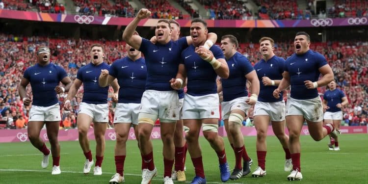 Le spectaculaire réveil de l’équipe de France de rugby à 7 - Viral Mag Poussifs en début de tournoi les Bleus du 7 ont retrouvé toute leur force pour vaincre les Argentins Décomplexés ils ne sont plus quà deux matches de lor olympique Viral Mag