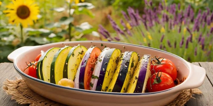 Le Tian de Légumes Provençal : Un Plat Ensoleillé Facile à Réaliser - Viral Mag Découvrez la recette du tian de légumes provençal un plat estival et coloré qui mettra du soleil dans vos assiettes Simple à préparer et riche en saveurs Viral Mag