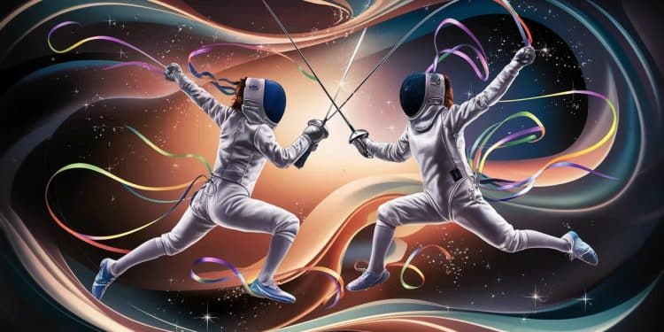 Manon Apithy Brunet et son compagnon Boladé ont touché les cœurs avec leur danse de joie fusionnelle après le sacre olympique de la sabreuse au Grand Palais   Viral Mag