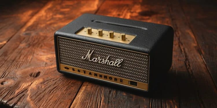 Découvrez la Marshall Stanmore II lenceinte bluetooth qui allie à la perfection qualité sonore exceptionnelle et design vintage iconique Plongez dans lunivers Marshall   Viral Mag