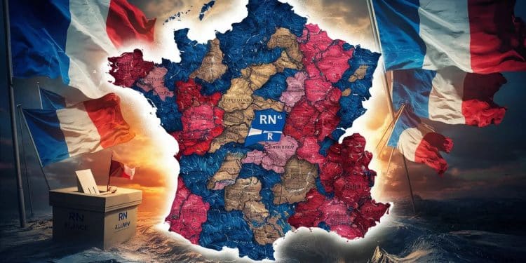 Les Alliés de la Droite Triomphent lors du Premier Tour - Viral Mag Le RN et LR sallient pour obtenir une large victoire dès le 1er tour des législatives 3315 des voix et 40 députés élus Viral Mag