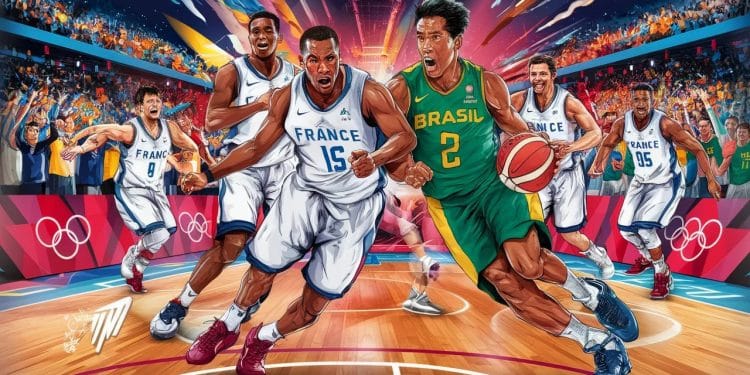 Léquipe de France de basket a entamé sa campagne olympique par une victoire convaincante face au Brésil Malgré un début de match poussif les hommes de Vincent Collet ont su trouver les ressources pour simposer 78 66   Viral Mag