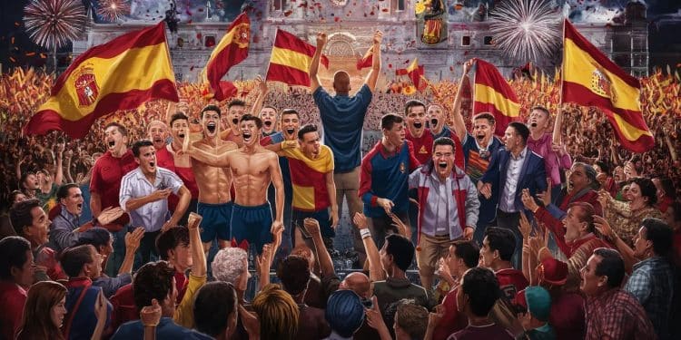 Les célébrations de folie de l’Espagne après sa victoire à l’Euro 2024 - Viral Mag LEspagne remporte lEuro 2024 dans une finale épique face à lAngleterre Revivez les célébrations déchaînées des joueurs et supporters espagnols après ce sacre historique Viral Mag