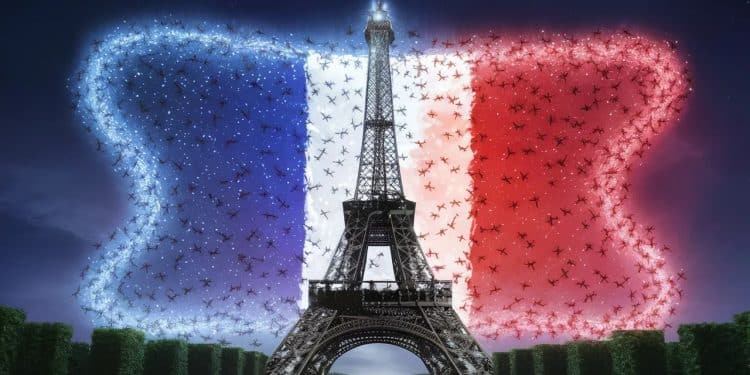 Les drones lumineux révolutionnent les traditionnels feux dartifice du 14 juillet Découvrez comment ces engins high tech apportent un vent de fraîcheur et de créativité aux célébrations de la Fête Nationale   Viral Mag