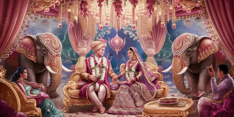 Pluie de stars éléphants parés de bijoux et fêtes démesurées  Le mariage dun fils de milliardaire indien met le pays en ébullition Un déploiement de luxe et de divertissements hors normes   Viral Mag