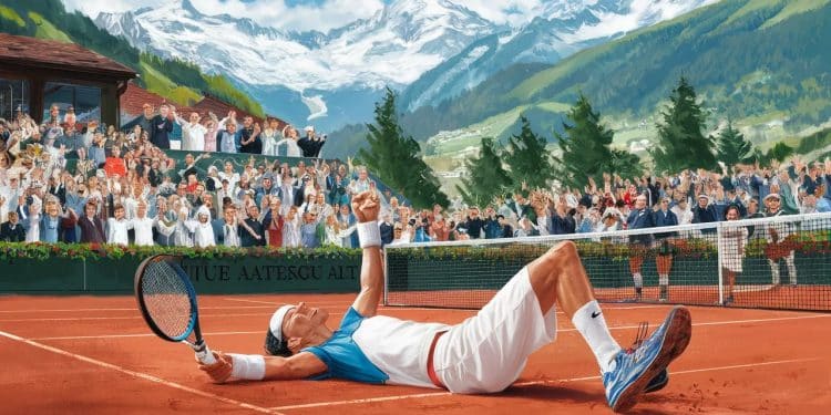 Découvrez le point fou réalisé par Quentin Halys en demi finale du tournoi de Gstaad  un coup droit gagnant exécuté depuis le sol    Viral Mag