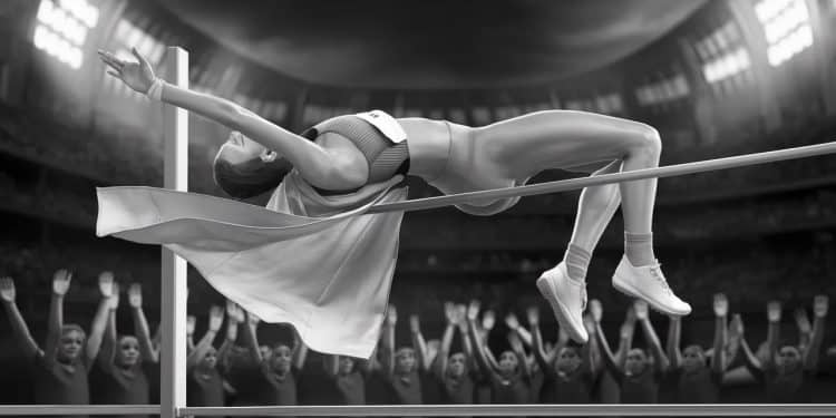 Lathlète ukrainienne Yaroslava Mahuchikh a franchi une barre à 210 m dimanche à Paris pulvérisant le record du monde du saut en hauteur vieux de 36 ans   Viral Mag