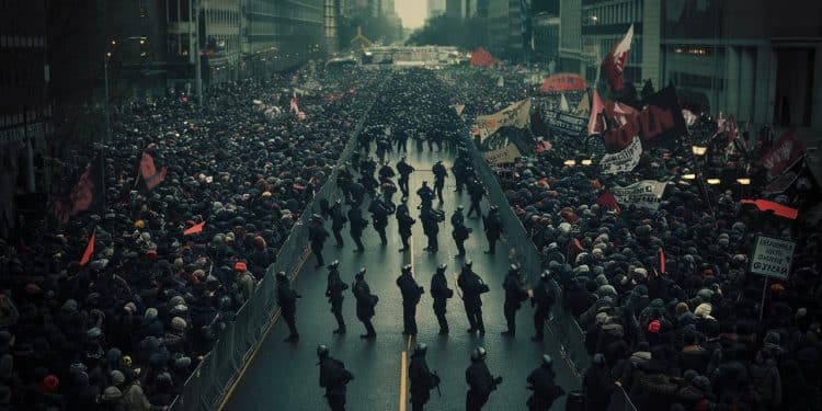 Manifestations Anti-Bassines : La Rochelle Sous Tension - Viral Mag Plusieurs milliers de manifestants dont des centaines dindividus radicaux se dirigent vers le port de La Rochelle Risques daffrontements à craindre Viral Mag