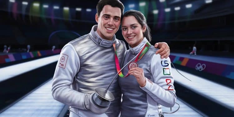 Découvrez lhistoire inspirante de Manon et Boladé Apithy couple descrimeurs médaillés olympiques qui se préparent main dans la main pour les JO de Paris   Viral Mag