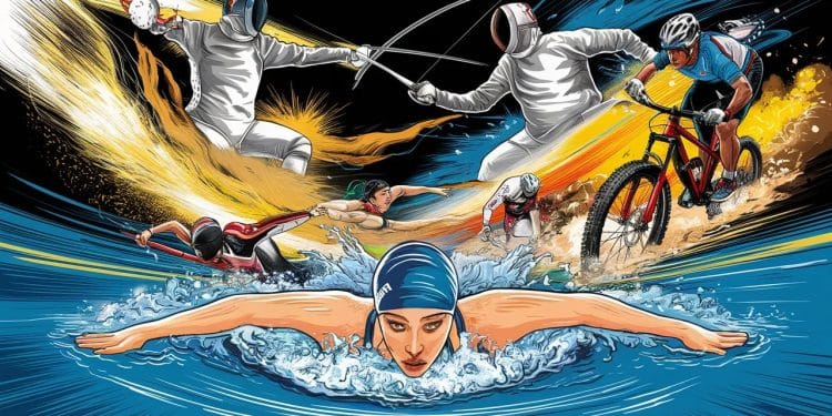 Natation, Escrime, VTT : Les Épreuves Olympiques Incontournables ce Dimanche - Viral Mag Léon Marchand vise lor au 400m 4 nages les frères Lebrun débutent en ping pong les Bleues du rugby à 7 veulent briller ne manquez rien des JO ce dimanche Viral Mag