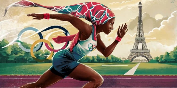 Polémique aux JO : Une athlète voilée contraint de cacher sa foi - Viral Mag Sounkamba Sylla athlète française voilée forcée de dissimuler son foulard sous une casquette aux JO de Paris Retour sur une controverse   Viral Mag