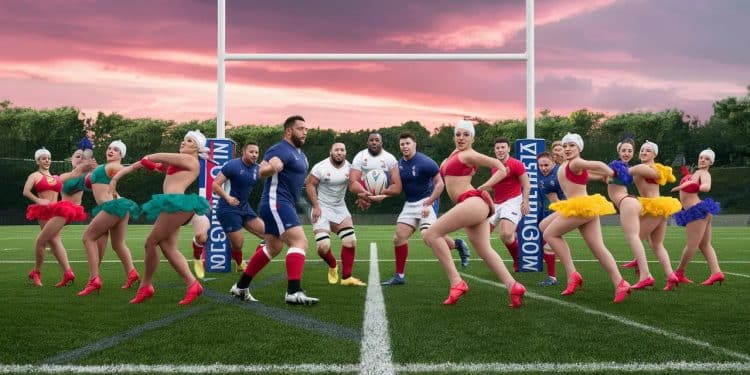 Quand les danseuses du Moulin Rouge motivent les Bleus à 7 ! - Viral Mag Entraînement pas comme les autres pour léquipe de France de rugby à 7 chorégraphies avec les girls du Moulin Rouge à Marcoussis Viral Mag