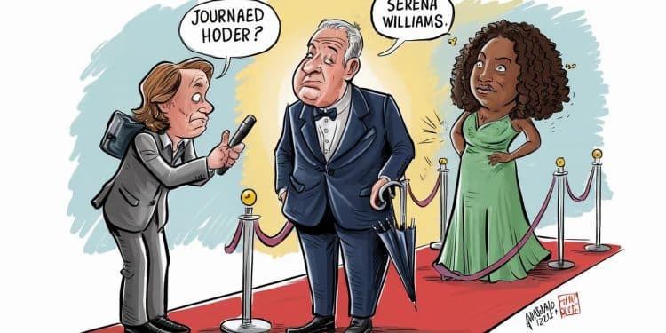 Serena Williams : Une bourde de journaliste qui fait le buzz - Viral Mag Une journaliste britannique confond le mari de Serena Williams avec un porte parapluie lors de sa venue aux JO de Paris 2024 déclenchant lhilarité sur la toile Viral Mag