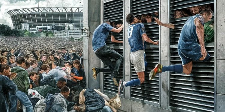 Supporters colombiens bravent les dangers pour assister à la finale - Viral Mag Scènes de chaos avant la finale de la Copa America des supporters colombiens sintroduisent dans le stade par le système de ventilation Viral Mag