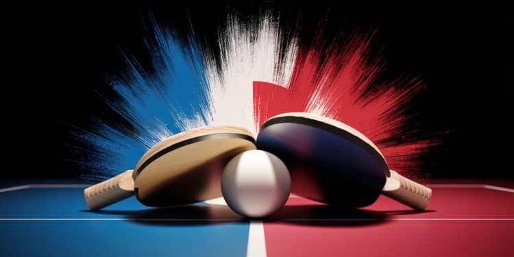 Tennis de table: Le double mixte tricolore éliminé malgré Alexis Lebrun - Viral Mag Malgré le soutien du public la paire française Jia Nan YuanAlexis Lebrun a été sortie en 8e de finale du double mixte olympique par les Taïwanais   Viral Mag