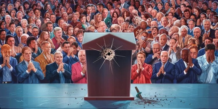 Tentative d’assassinat choquante contre Donald Trump aux États-Unis - Viral Mag Une tentative dassassinat contre Donald Trump fait trembler lAmérique Lex président sort indemne mais choqué de cette épreuve Les réactions politiques fusent   Viral Mag
