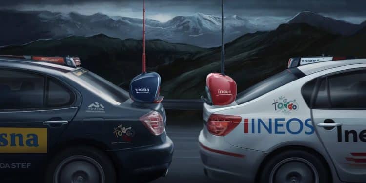 Tour de France : Visma et Ineos coupent les diffusions radio - Viral Mag Les équipes Visma Lease a bike et Ineos ont cessé de partager leurs communications radio avec les chaînes TV une décision qui soulève des questions sur lavenir de cette innovation introduite en 2023   Viral Mag