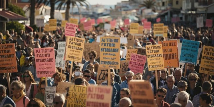 Manifestation massive à Majorque contre les excès du tourisme Les habitants dénoncent la surpopulation et réclament des mesures pour limiter lafflux de visiteurs   Viral Mag