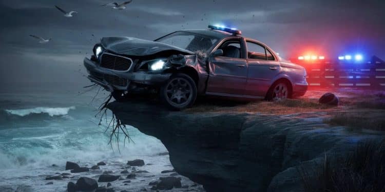 Un Automobiliste Perd la Vie Suite à un Accident Tragique à Antibes - Viral Mag Un homme de 34 ans est décédé malgré les efforts des secours après avoir percuté un deux roues et chuté de 10 mètres dans la mer à Antibes Viral Mag