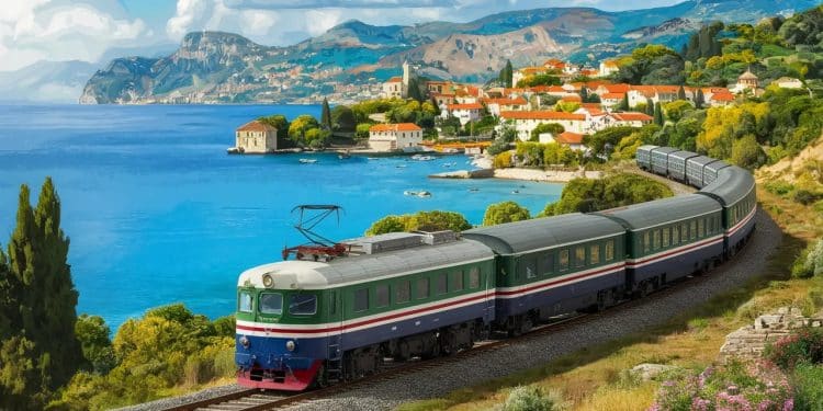 Un Nouveau Train Touristique Relie la Côte d’Azur à la Riviera Italienne - Viral Mag Découvrez le nouveau train touristique Espresso Riviera qui relie la Côte dAzur à la Riviera italienne offrant des vues spectaculaires sur la Méditerranée Viral Mag