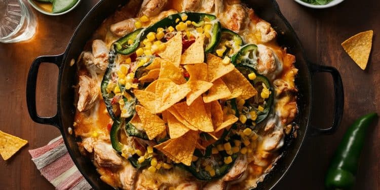 Découvrez notre recette festive de casserole crémeuse au poulet maïs et poivrons poblano Un plat réconfortant et savoureux pour toute la famille    Viral Mag