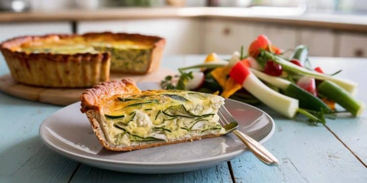 Découvrez notre recette facile et savoureuse de quiche aux courgettes poireaux et feta Légère et protéinée elle est parfaite pour un repas estival équilibré    Viral Mag