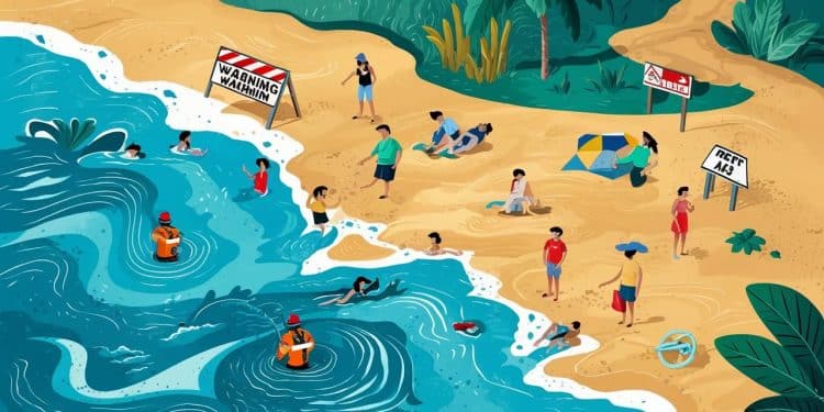 Alerte rouge aux baïnes en Gironde  les vacanciers appelés à la plus grande prudence sur les plages lundi et mardi Conseils de sécurité   Viral Mag