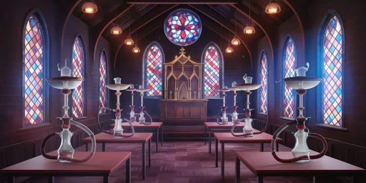 Villeurbanne : La Fermeture Controversée d’un Bar à Chichas - Viral Mag Découvrez comment la transformation dune église en bar à chichas à Villeurbanne a viré au cauchemar pour les riverains entraînant une fermeture administrative   Viral Mag