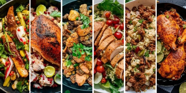 20+ Recettes Saines et Délicieuses à Base de Poulet Cuit - Viral Mag Découvrez plus de 20 recettes saines et savoureuses à base de poulet cuit pour des repas rapides et équilibrés Des idées inspirantes pour tous les goûts Viral Mag