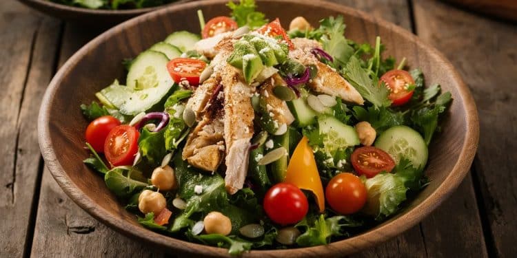 20 Salades Minceur 5 Étoiles Pour Perdre du Poids Sainement - Viral Mag Découvrez 20 délicieuses recettes de salades minceur notées 5 étoiles pour vous aider à perdre du poids de façon saine et savoureuse Viral Mag