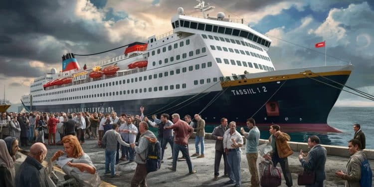 Le navire Tassili 2 dAlgérie Ferries est bloqué à Marseille depuis le 31 juillet provoquant le chaos parmi les centaines de passagers algériens Découvrez les raisons de ce blocage et les réactions houleuses des voyageurs   Viral Mag