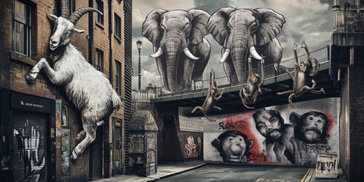 Bansky Frappe Fort à Londres avec Trois Nouvelles Œuvres Mystérieuses - Viral Mag Le street artiste Banksy fait à nouveau parler de lui avec trois nouvelles œuvres énigmatiques apparues coup sur coup dans les rues de Londres   Viral Mag